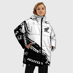 Куртка зимняя женская Honda sport pattern, цвет: 3D-светло-серый — фото 2