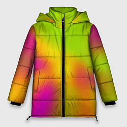 Куртка зимняя женская Голография в узоре, цвет: 3D-черный