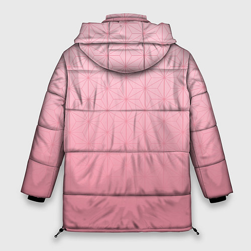 Женская зимняя куртка НЕДЗУКО DEMON SLAYER КЛИНОК / 3D-Светло-серый – фото 2