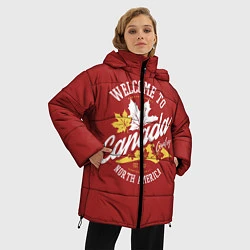 Куртка зимняя женская Канада Canada, цвет: 3D-светло-серый — фото 2