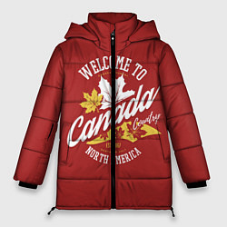 Куртка зимняя женская Канада Canada, цвет: 3D-красный