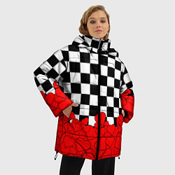 Куртка зимняя женская Отличная партия на любовь, цвет: 3D-красный — фото 2