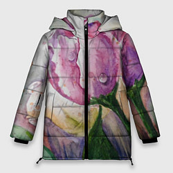 Куртка зимняя женская Весенняя нежность, цвет: 3D-черный