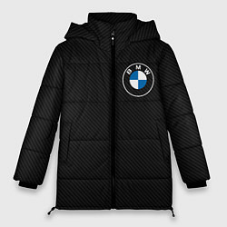 Женская зимняя куртка BMW LOGO CARBON ЧЕРНЫЙ КАРБОН