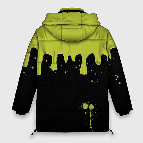 Женская зимняя куртка Smiley Смайл Брызги / 3D-Черный – фото 2