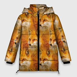 Женская зимняя куртка Рыжая лисица - паттерн