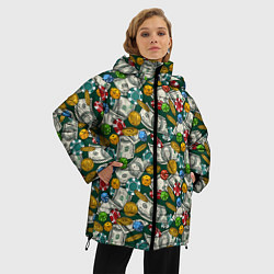 Куртка зимняя женская Казино - Casino, цвет: 3D-черный — фото 2