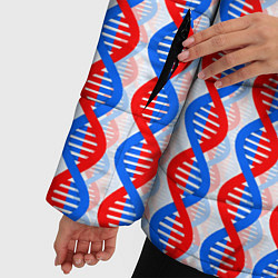 Куртка зимняя женская Спирали ДНК, цвет: 3D-светло-серый — фото 2