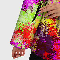 Куртка зимняя женская Пиксельный камуфляж Диско, цвет: 3D-светло-серый — фото 2