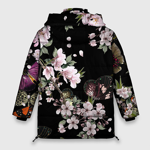 Женская зимняя куртка Краски весны / 3D-Черный – фото 2