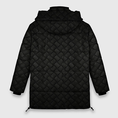 Женская зимняя куртка Логотип VOLVO на металле / 3D-Черный – фото 2