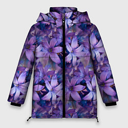 Куртка зимняя женская Фиолетовая сирень, цвет: 3D-красный