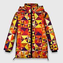 Женская зимняя куртка Камуфляж спортивный Призма - закат