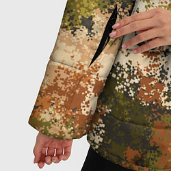 Куртка зимняя женская Камуфляж Василиск Степь, цвет: 3D-красный — фото 2