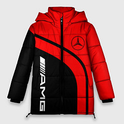 Куртка зимняя женская AMG MERCEDES RED, цвет: 3D-красный
