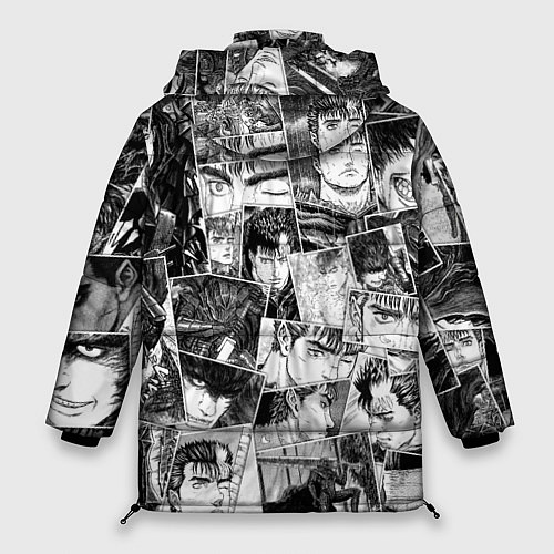 Женская зимняя куртка Berserk pattern / 3D-Черный – фото 2