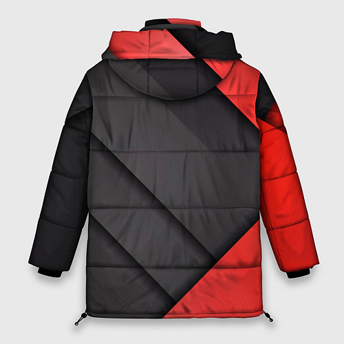 Женская зимняя куртка SUZUKI abstraction / 3D-Черный – фото 2