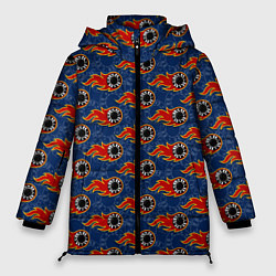 Куртка зимняя женская Фишки, Ставки, Покер, цвет: 3D-светло-серый