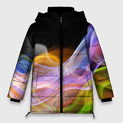 Женская зимняя куртка Цветной дым Color pattern