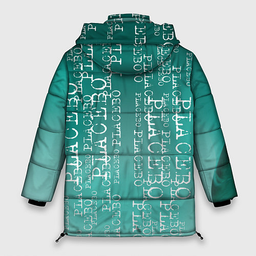 Женская зимняя куртка Placebo - turquoise / 3D-Черный – фото 2