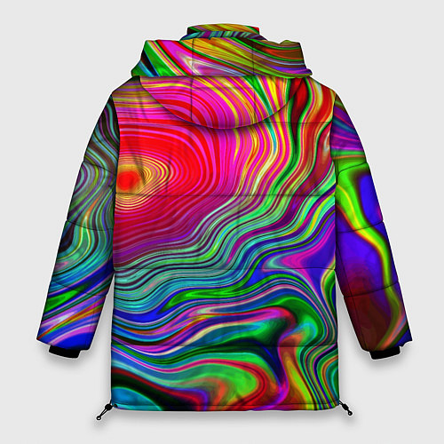 Женская зимняя куртка Expressive pattern Neon / 3D-Черный – фото 2