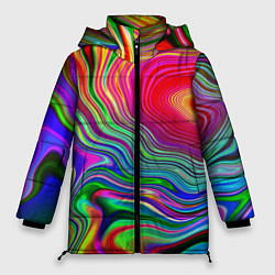 Куртка зимняя женская Expressive pattern Neon, цвет: 3D-красный