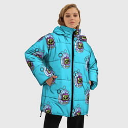Куртка зимняя женская ВИНТАЖНАЯ РЕТРО ИГРУШКА ТАГАМОЧИ, цвет: 3D-черный — фото 2