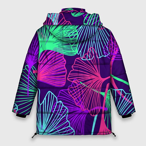 Женская зимняя куртка Neon color pattern Fashion 2023 / 3D-Черный – фото 2