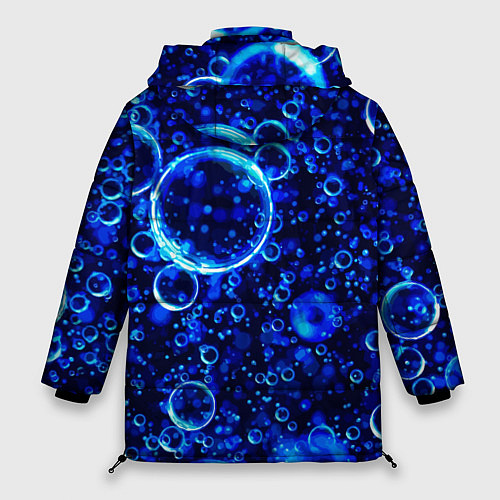 Женская зимняя куртка Пузыри воздуха в воде Pattern / 3D-Красный – фото 2