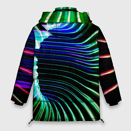 Женская зимняя куртка Portal Fashion pattern Neon / 3D-Светло-серый – фото 2