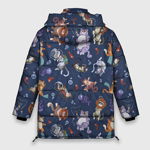 Женская зимняя куртка Морские Котики: Цветное / 3D-Черный – фото 2