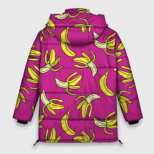 Женская зимняя куртка Banana pattern Summer Color / 3D-Черный – фото 2