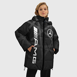 Куртка зимняя женская MERCEDES - BENZ МЕРСЕДЕС, цвет: 3D-светло-серый — фото 2