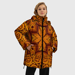 Куртка зимняя женская Классическая абстракция, цвет: 3D-светло-серый — фото 2