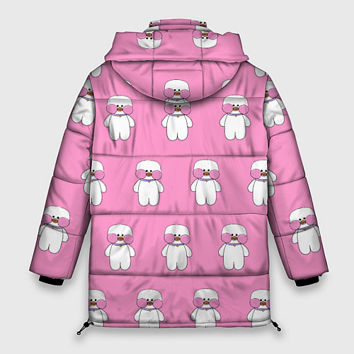 Женская зимняя куртка ЛАЛАФАНФАН на розовом фоне / 3D-Черный – фото 2