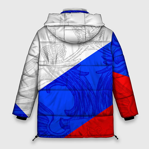 Женская зимняя куртка RUSSIA - SPORTWEAR - ТРИКОЛОР / 3D-Черный – фото 2