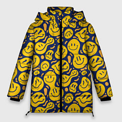 Куртка зимняя женская Flowing emoticons, цвет: 3D-черный