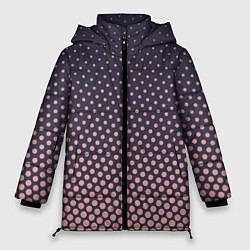 Куртка зимняя женская Паттерн в горошек, цвет: 3D-светло-серый