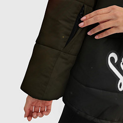 Куртка зимняя женская ЛАМБОРГИНИ Космос Вертикально, цвет: 3D-черный — фото 2