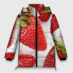 Куртка зимняя женская Strawberries, цвет: 3D-красный