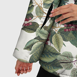Куртка зимняя женская Цветы Долихоса, цвет: 3D-красный — фото 2