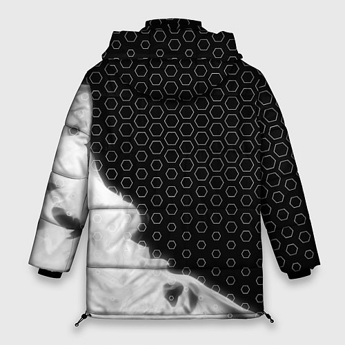 Женская зимняя куртка INTER Football Пламя / 3D-Черный – фото 2