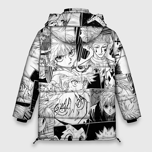 Женская зимняя куртка Hunter x Hunter pattern / 3D-Черный – фото 2