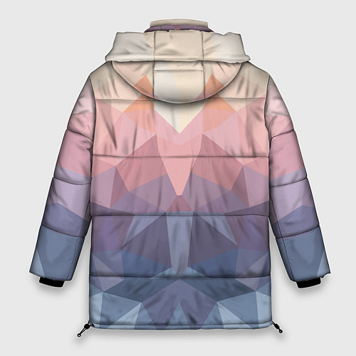 Женская зимняя куртка Полигональная свежесть 2022 / 3D-Черный – фото 2