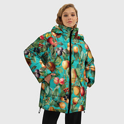 Куртка зимняя женская Ассорти Фруктов, цвет: 3D-красный — фото 2