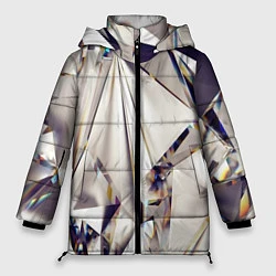 Женская зимняя куртка 3D бриллианты
