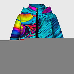 Куртка зимняя женская Paint Wave, цвет: 3D-красный
