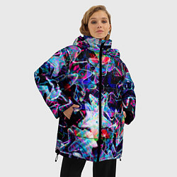 Куртка зимняя женская Neon Stars, цвет: 3D-светло-серый — фото 2