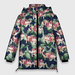 Женская зимняя куртка Цветы Деревенской Жимолости