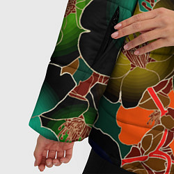 Куртка зимняя женская Vanguard floral pattern Summer night Fashion trend, цвет: 3D-красный — фото 2